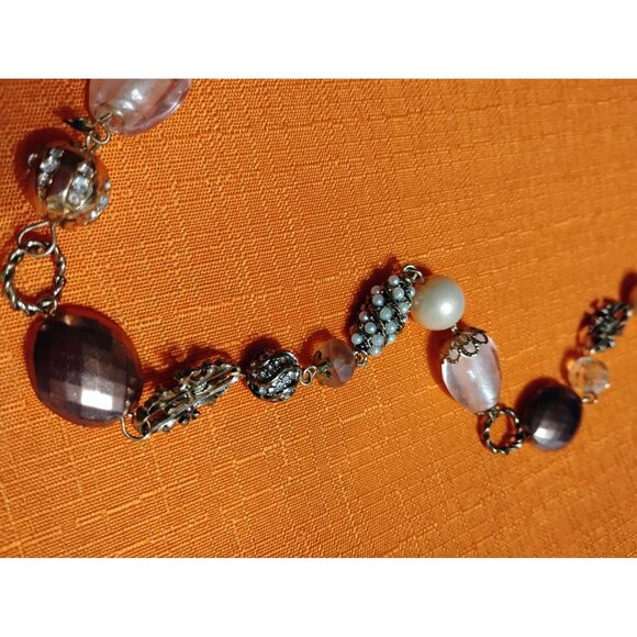 Unbranded Vintage beaded necklace 26"    J-3 - Picture 9 of 11